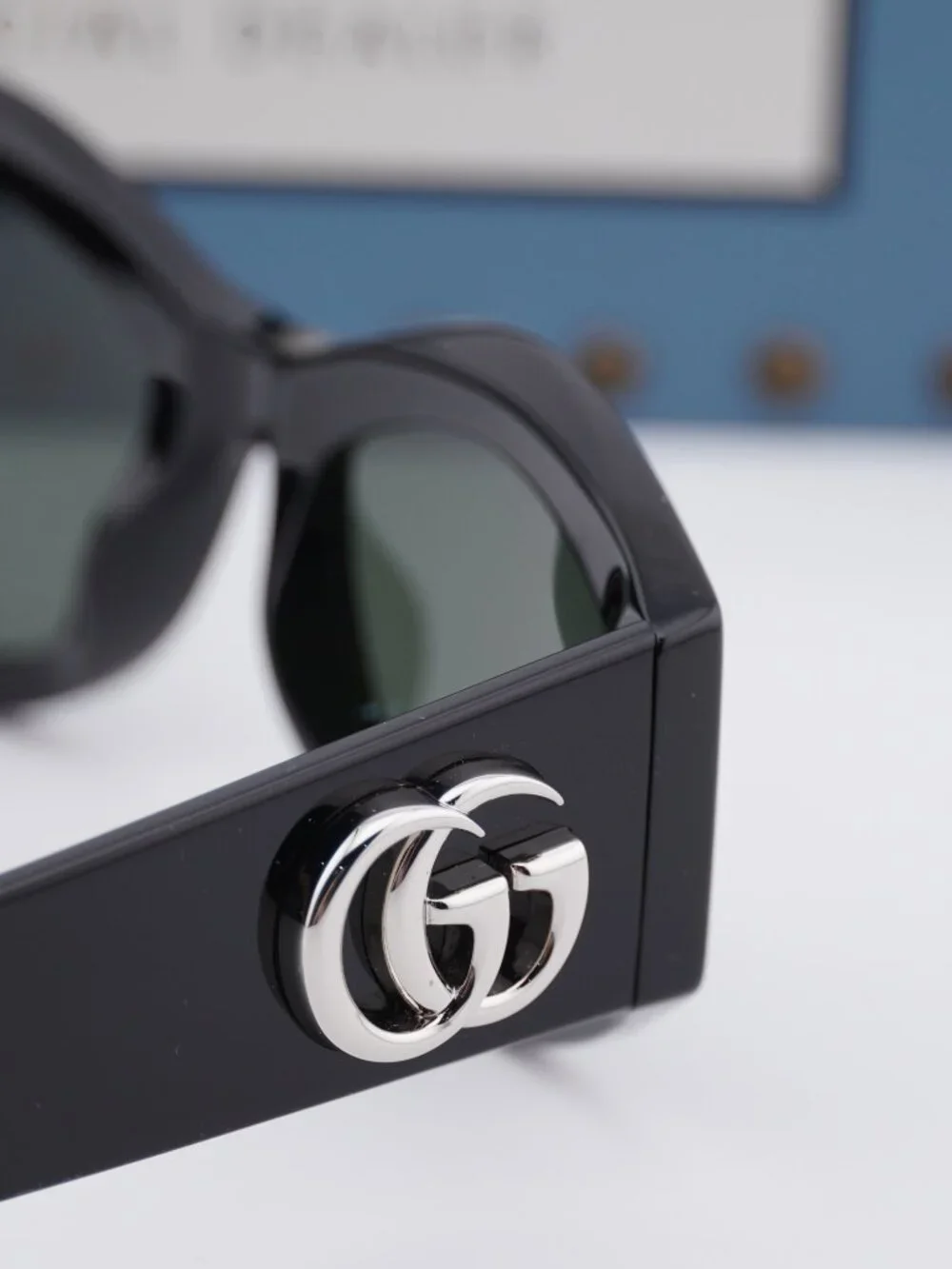 Gucci GG1951S 001 Cat Eye Sunglasses - Black/Grey
